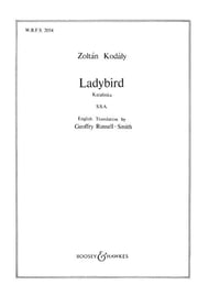 Ladybird SSA choral sheet music cover